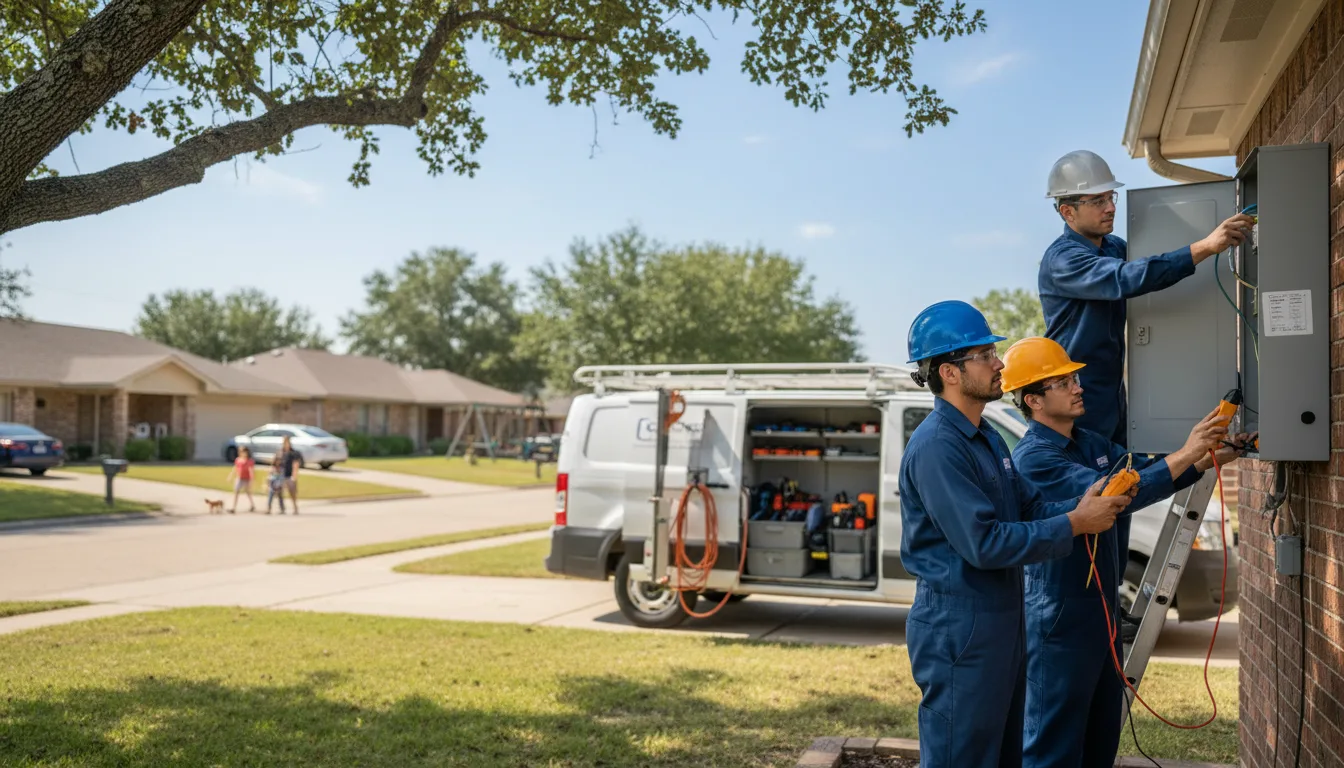 Certified electrician providing emergency electrical services in Calumet, OK